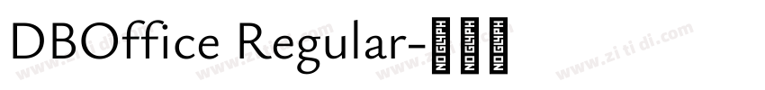 DBOffice Regular字体转换